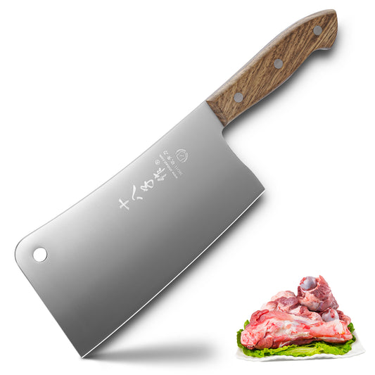 SHI BA ZI ZUO 7-Zoll Hochleistungs Hackmesser, Premium-Edelstahl Kochmesser, asiatisches Mehrzweck Küchenmesser für Haus und Küche mit ergonomischem Palisandergriff nariki Messer Hackmesser