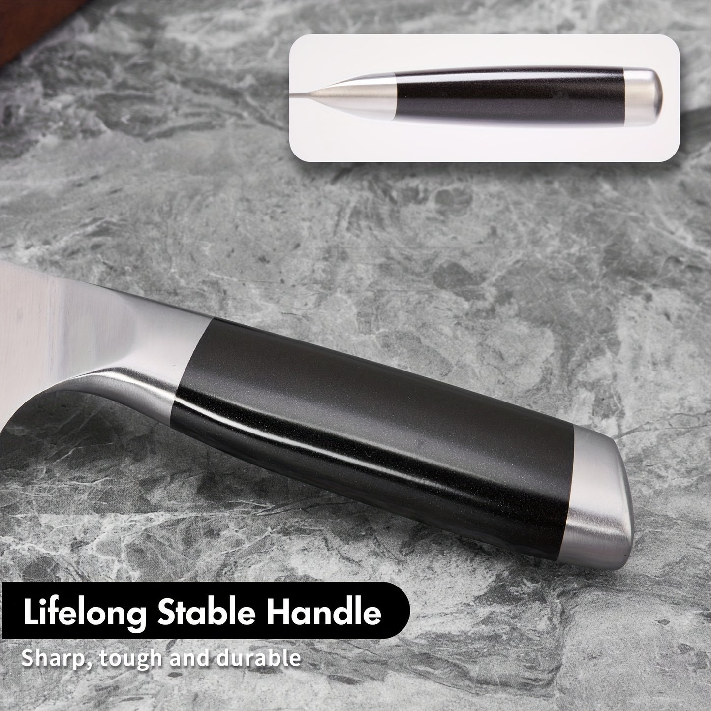 SHI BA ZI ZUO 18cm Chinese chef's knife, chef's knife, thin and light kitchen knife, stainless steel vegetable knife, vegetables and chopping small bones