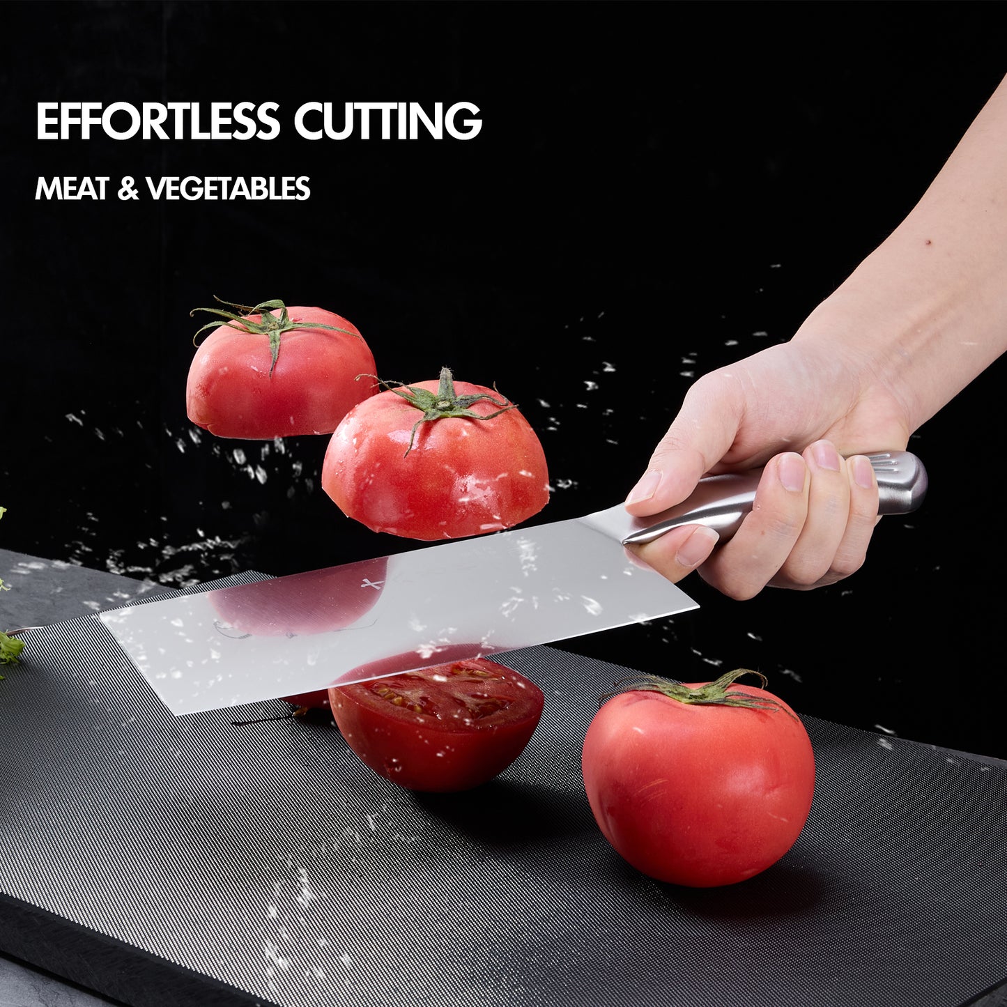 Kitchen knife set, butcher knife and fruit knife 2-piece set, professional chef's knife kitchen knife, Damascus pattern vegetable knife meat knife paring knife, stainless steel handle, gift box