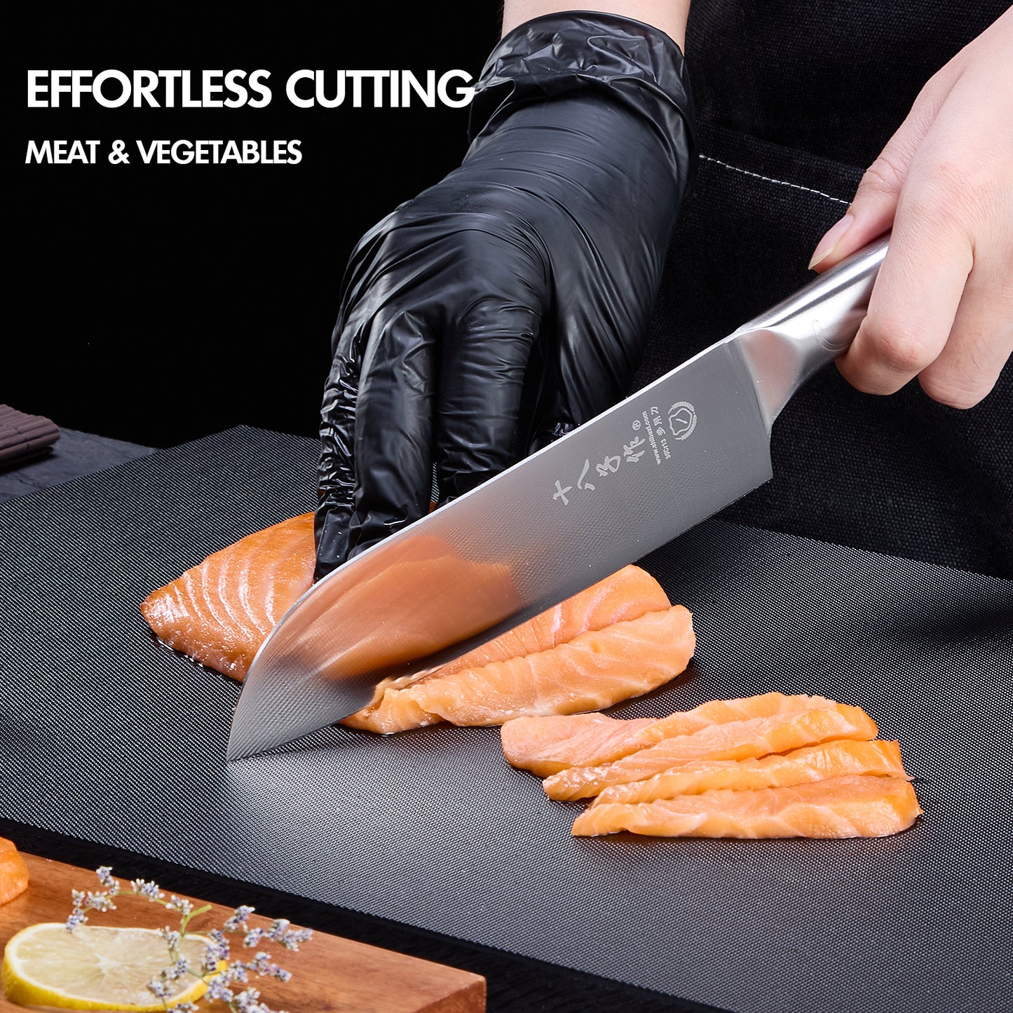 SHI BA ZI ZUO Santoku Knife and Fruit Knife,2-Piece Professional Kitchen Knife Set Chef Knife with Ergonomic Handle Stainless Steel for Kitchen and Restaurant